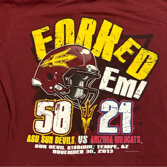 Arizona State University Territorial Cup 11/30/13 T-Shirt Youth XL - Picture 4 of 11